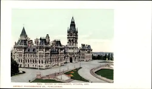 Ak Ottawa Ontario Kanada, Parlamentsgebäude