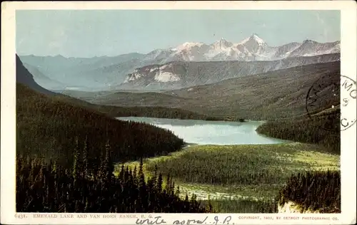 Ak British Columbia Kanada, Emerald Lake, Van Horn Range