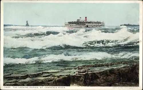 Ak Ontario Kanada, St. Lawrence River, die Lachine Rapids