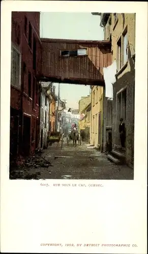Ak Quebec Kanada, Rue Sous le Cap