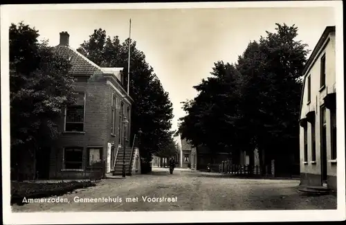 Ak Ammerzoden Gelderland Niederlande, Rathaus, Voorstraat