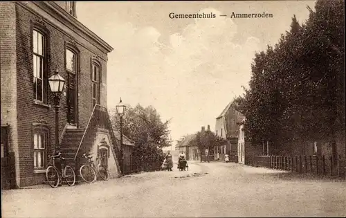 Ak Ammerzoden Gelderland Niederlande, Rathaus