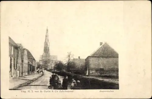 Ak Ammerzoden Gelderland Niederlande, Teilansicht, Kirche