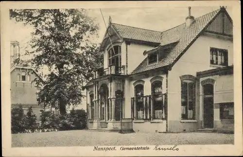 Ak Nunspeet Gelderland, Rathaus