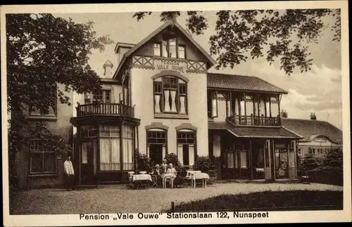 Ak Nunspeet Gelderland, Pension Vale Ouwe, Stationslaan 122