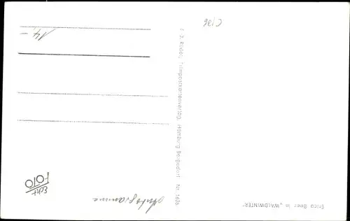 Ak Schauspielerin Erica Beer, Portrait, Autogramm