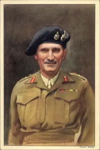 Ak Britischer General Bernard Montgomery, Portrait in Uniform