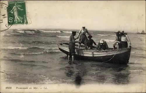 Ak Promenade en Mer