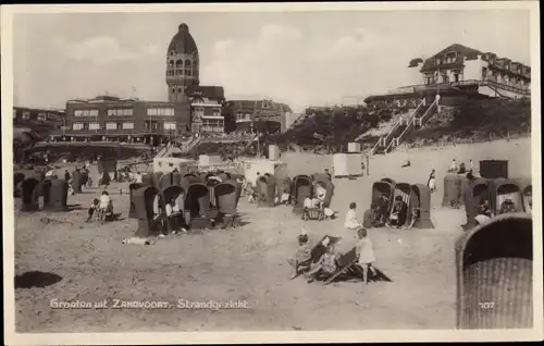 Ak Zandvoort Nordholland Niederlande, Strandlandschaft