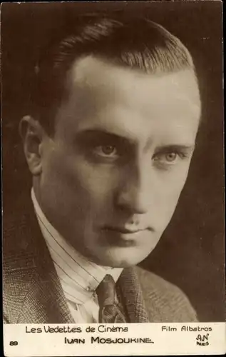 Ak Schauspieler Ivan Mosjukin, Iwan Mosschuchin, Portrait