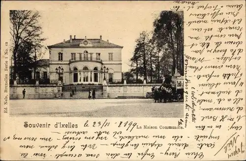 Ak Ixelles Elsene Bruxelles Brüssel Belgien, La Maison Communale