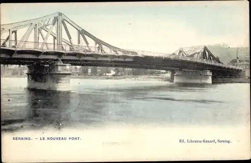 Ak Seraing Wallonie Lüttich, Neue Brücke
