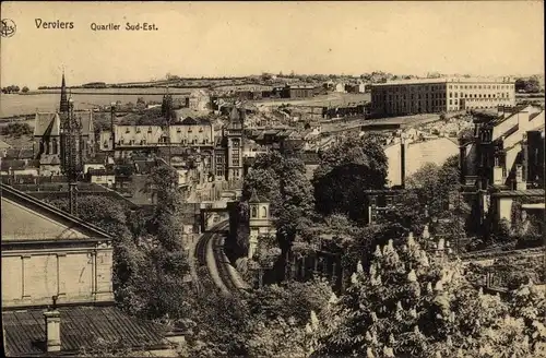 Ak Verviers Wallonie Lüttich, Panorama, Bezirk Südost