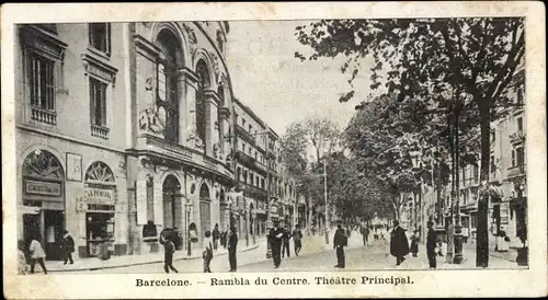 Ak Barcelona Katalonien Spanien, Rambla du Centre, Theaterdirektor