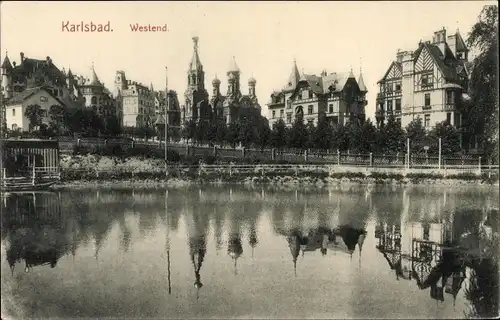 Ak Karlovy Vary Karlsbad Stadt, Westend