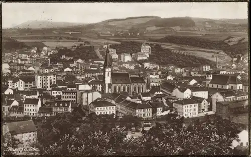 Ak Ústí nad Labem Aussig an der Elbe, Panorama