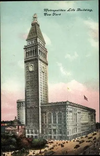 Ak New York City USA, Metropolitan Life Building