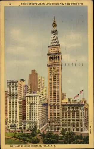Ak New York City USA, Metropolitan Life Building