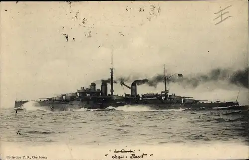 Ak Französisches Kriegsschiff Le Courbet, Französische Marine