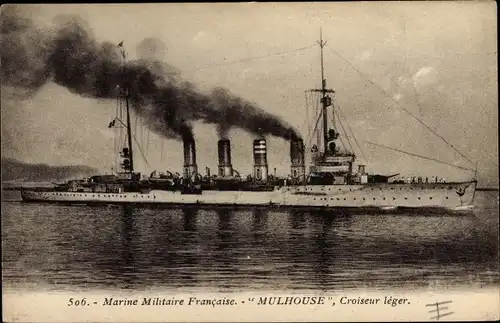 Ak Französisches Kriegsschiff Mulhouse, Französische Marine