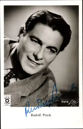 Ak Schauspieler Rudolf Prack, Portrait, Autogramm