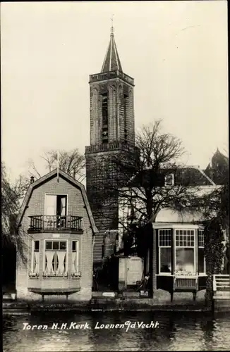 Ak Loenen aan de Vecht Utrecht, Toren N. H. Kerk