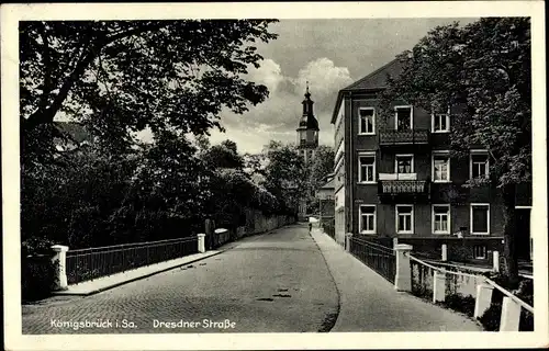 Ak Königsbrück der Oberlausitz, Dresdner Straße