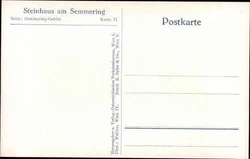 Ak Steinhaus am Semmering Steiermark, Teilansicht