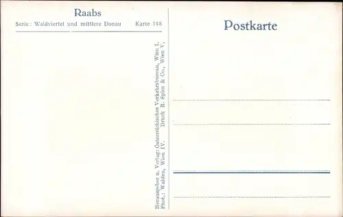 Ak Raabs an der Thaya in Niederösterreich, Burg