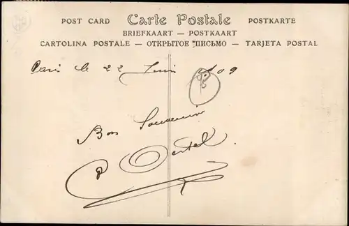 Ak Paris XVI, Luna Park, Wasserrutsche