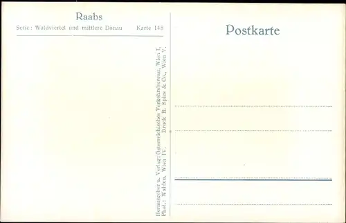 Ak Raabs an der Thaya in Niederösterreich, Burg