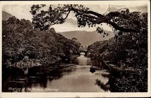 Ak Killarney Irland, Treffen der Wasser