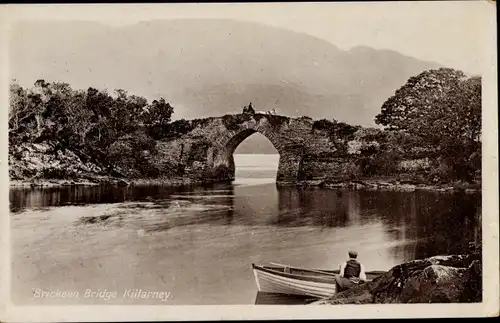 Ak Killarney Irland, Brickeen Bridge
