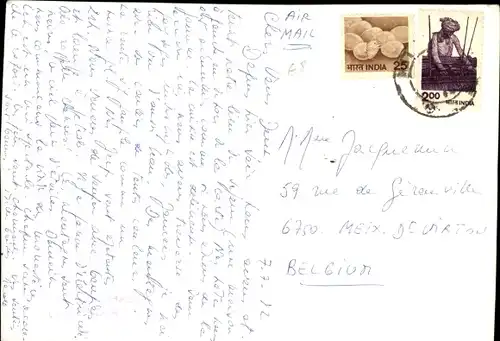 Ak Indien, Gesamtansicht, Gebirge