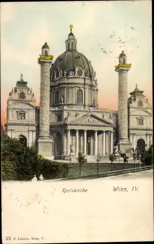 Ak Wien 4 Wieden, Karlskirche