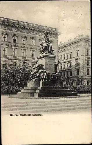 Ak Wien 1 Innere Stadt, Beethoven Denkmal