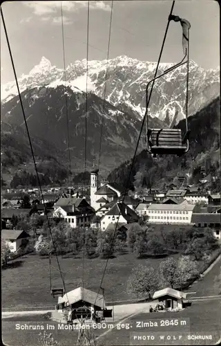 Ak Schruns in Vorarlberg, Im Montalon, Gebirge, Zimba