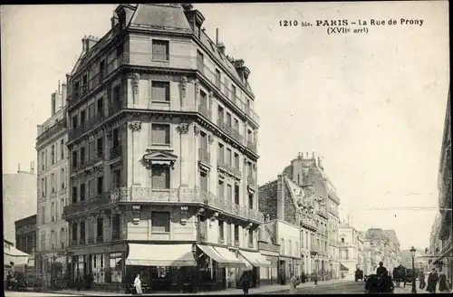 Ak Paris XVII, Rue de Prony