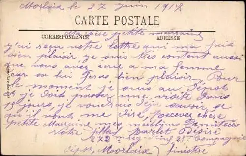 Ak Morlaix Finistère, Rue Carnot