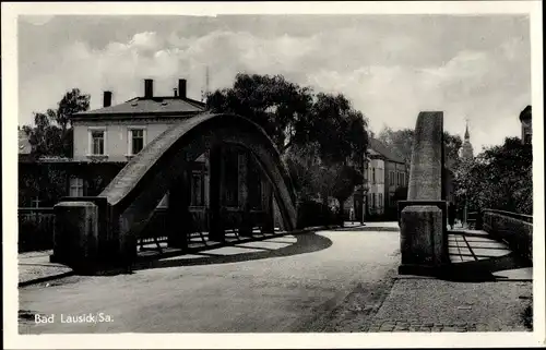 Ak Bad Lausick in Sachsen, Brücke