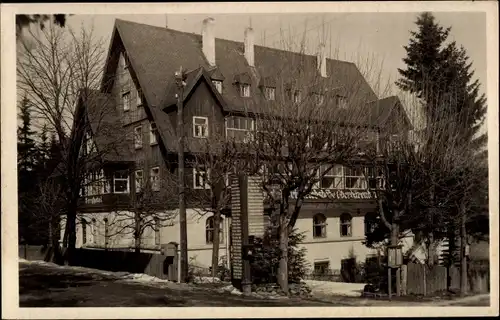 Foto Ak Bärenburg Altenberg im Erzgebirge, Gebäude