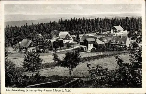 Ak Oberbärenburg Bärenburg Altenberg im Erzgebirge, Totalansicht