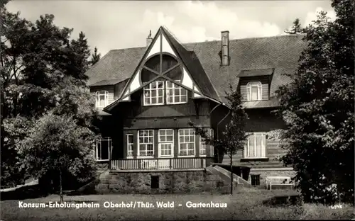 Ak Oberhof im Thüringer Wald, Konsum-Erholungsheim, Gartenhaus