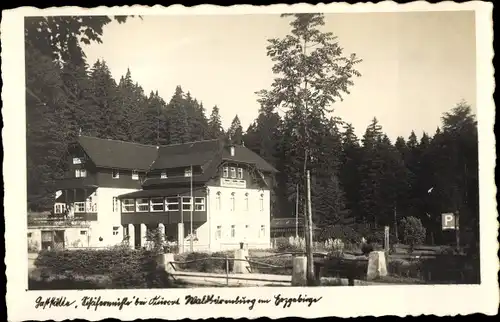 Foto Ak Waldbärenburg Bärenburg Altenberg im Erzgebirge, Gasthaus Schäfermühle