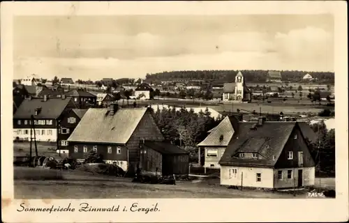 Ak Zinnwald Georgenfeld Altenberg im Erzgebirge, Ortsansicht