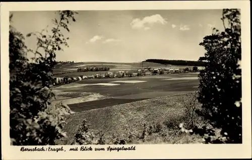Ak Lauter Bernsbach im Erzgebirge Sachsen, Panorama, Spiegelwald