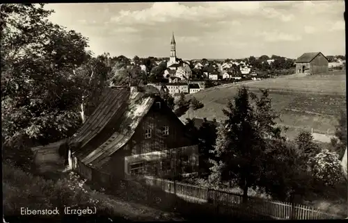 Ak Eibenstock im Erzgebirge Sachsen, Teilansicht