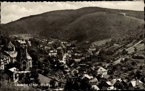 Ak Lauscha in Thüringen, Teilansicht, Kirche