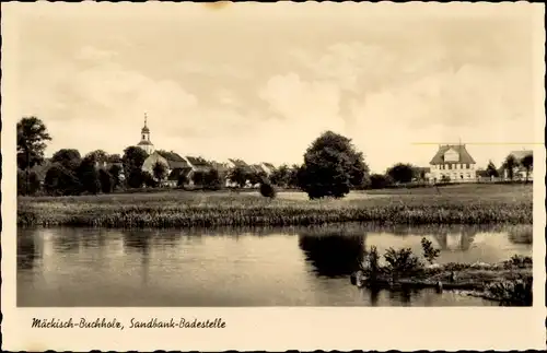 Ak Märkisch Buchholz in Brandenburg, Sandbank Badestelle