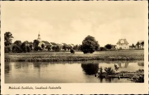 Ak Märkisch Buchholz in Brandenburg, Sandbank Badestelle